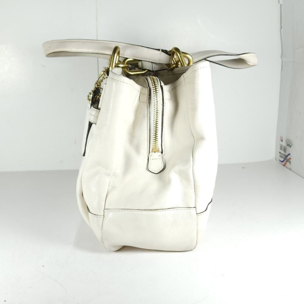 Coach Chelsea Jayden 17811 Leather Ivory/ Off White Carryall Tote Satchel Bag - Picture 5 of 16